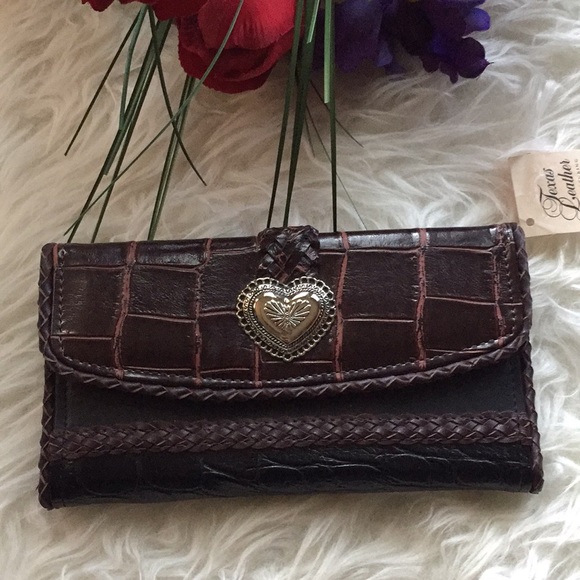 Texas Leather Manufacturing Bags Nwt Texas Leather Wallet Poshmark